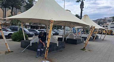Kuşadası'nda bakım ve onarım çalışmaları hız kesmiyor