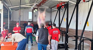 Kütahya'da geçici kurban kesim yerlerine yönelik denetimler sürüyor
