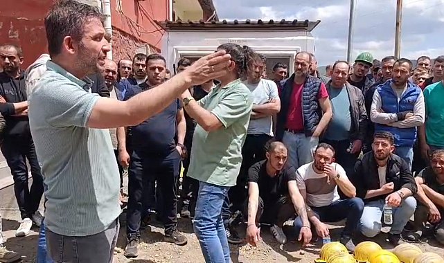 Kütahya'da maden işçileri ile firma yetkilileri arasında gerginlik
