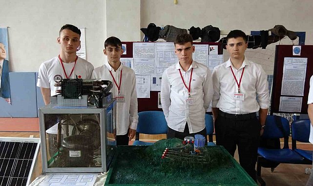 Liselilerden havadaki nemden su üreten cihaz ve temassız fren sistemi