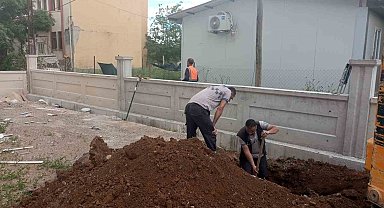 Malatya'da altyapı çalışmasında doğalgaz borusu patladı