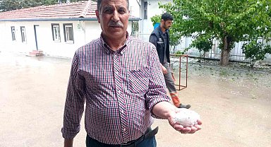 Malatya'da dolu yağışı etkili oldu