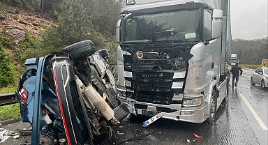 Maliyeciler kaza yaptı: 1 ölü, 5 yaralı
