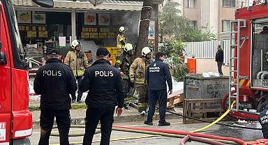 Maltepe'de depo yangını