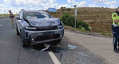 Mardin'de iki otomobil çarpıştı: 4 yaralı