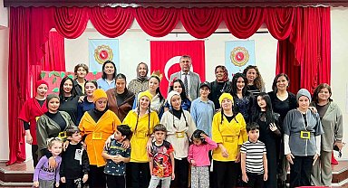 Masallar sahneye taşındı, meslek liselilerden miniklere masal gösterisi