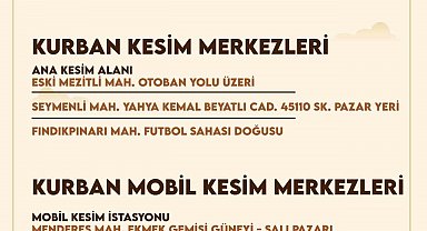 Mezitli'de kurban kesim ve satış noktaları belirlendi