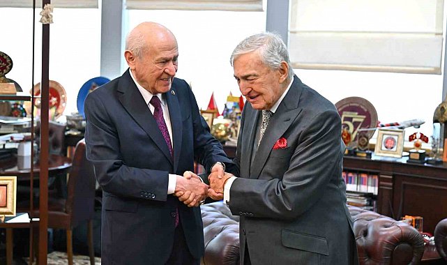 MHP Genel Başkanı Bahçeli, Rahmi Koç ve Ali Koç'u kabul etti