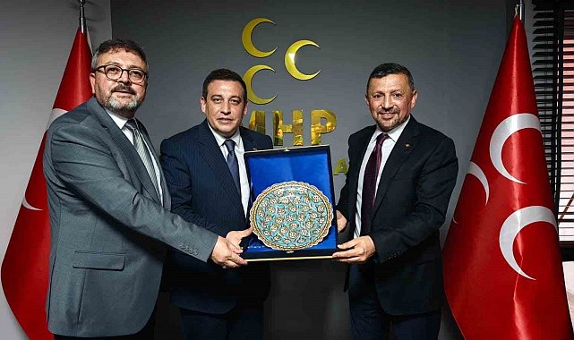 MHP Kütahya Milletvekili Erbaş'tan İl Başkanı Özkan'a ziyaret