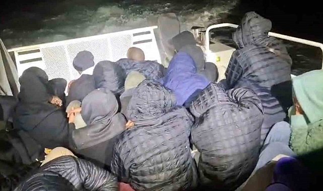 Milas açıklarında 28 düzensiz göçmen yakalandı