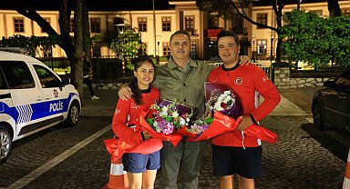 Muğla'da şampiyonlara görkemli karşılama