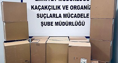 Muş'ta 260 bin adet boş makaron ele geçirildi