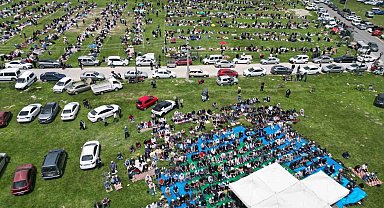 Mutallip'te geleneksel yağmur ve şükür duası yapıldı