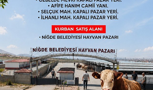 Niğde Belediyesi kurban kesim noktalarını açıkladı
