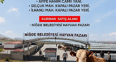 Niğde Belediyesi kurban kesim noktalarını açıkladı