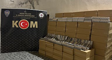 Niğde'de 50 bin paket kaçak sigara ele geçirildi