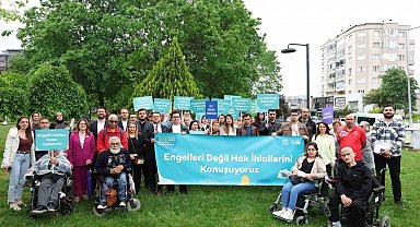 Nilüfer'de sloganlar engelleri aşmak için yükseldi