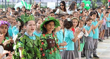 Ödemiş'te öğrencilerin 'Yeşilfest' heyecanı: Sağlıklı yarınlar için buluştular