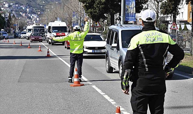 Ordu'da bir haftada 20 binden fazla araç ve sürücüsü denetlendi