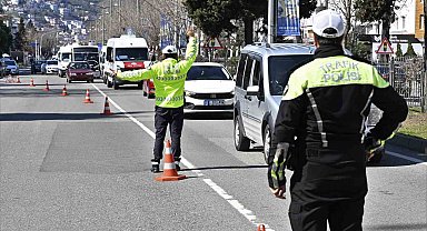 Ordu'da bir haftada 20 binden fazla araç ve sürücüsü denetlendi
