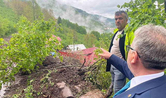 Ordu'da sel ve heyelan