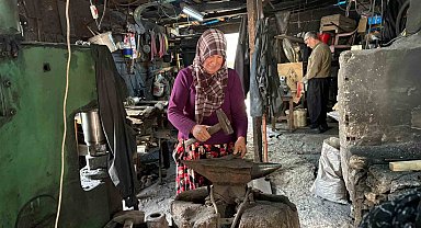 Osmaniye'de 42 yıllık evlilik, örs başında ortak mesaiye dönüştü