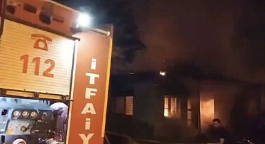 Osmaniye'de ahşap evde yangın: Ev kullanılamaz hale geldi