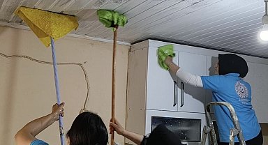 Osmaniye'de evini su basan yaşlı kadına 'devlet eli'