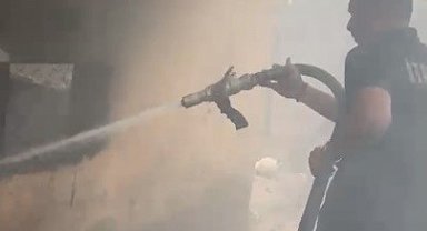 Osmaniye'de kiler yangınında kedi ve yavruları kurtarıldı
