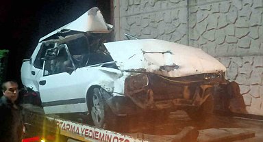 Otomobil 50 metreden şarampole uçtu: 2 kişi araçtan atlayarak kurtuldu
