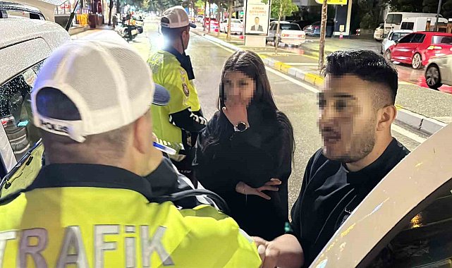 Polise önce yalvardı sonra küfürler edip kaçtı: O anlar kamerada
