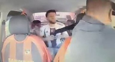 Rehin alınan taksicinin cesur müdahalesi kamerada