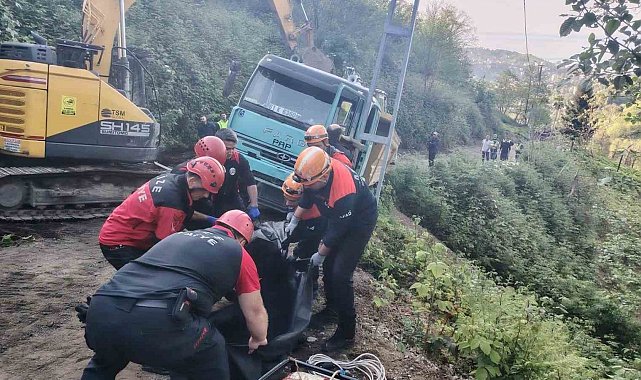 Rize'de kamyon kazası: 1 ölü