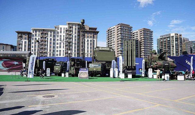 SAHA EXPO'daki çok katmanlı sistemler havadan görüntülendi