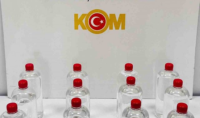 Sahte alkol operasyonu: 12 litre etil alkol ele geçirildi