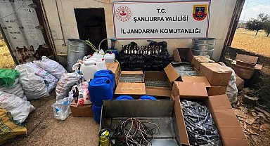 Sahte alkol üretim deposuna operasyon: 1 gözaltı
