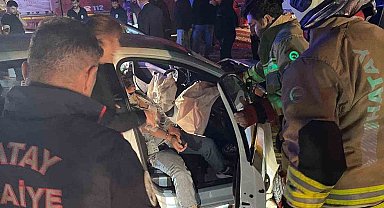 Samandağ'da trafik kazası : 6 yaralı