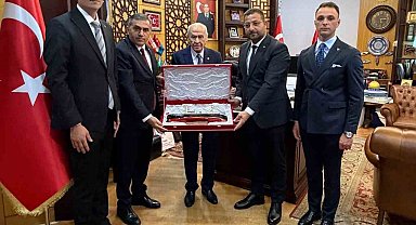 Samsun heyeti, MHP lideri ile buluştu
