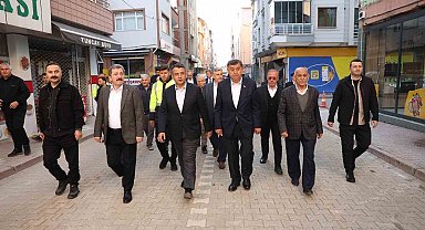 Samsun protokolünden Havza'da bayramlaşma ve sel bölgesinde inceleme