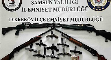 Samsun'da ruhsatsız silah operasyonu
