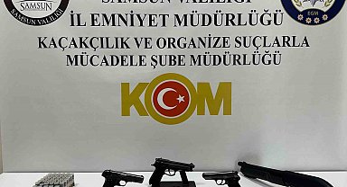 Samsun'da ruhsatsız silah operasyonu