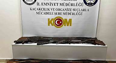 Samsun'da tarihi silah operasyonu: Osmanlı dönemine ait 24 silah ele geçirildi