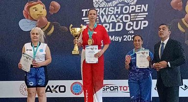 Sandıklılı sporcudan Kick Boks Kupası'nda büyük başarı