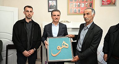Şehit ailelerine bayram ziyareti