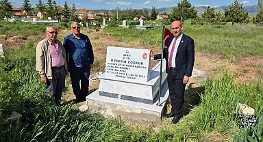 Şehit mezarı 49 yıl sonra yeniden yapıldı