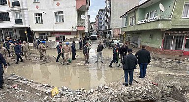 Selin vurduğu Havza'da yaralar sarılıyor: Tüm ekipler sahada