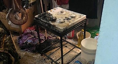 Siirt'te evde çıkan yangın korkuttu