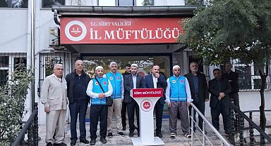 Siirt'ten kutsal topraklara ilk kafile uğurlandı