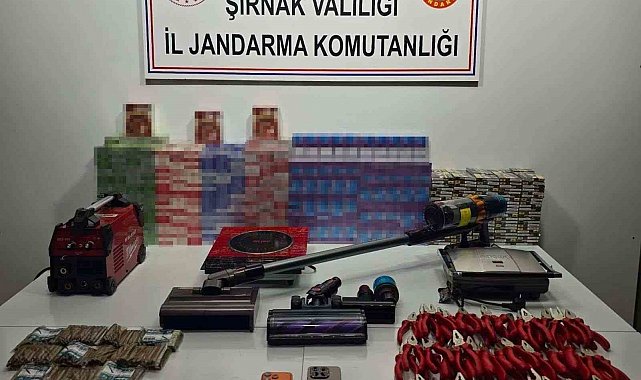 Şırnak'ta 23 milyon 812 bin lira değerinde kaçak malzemeler ele geçirildi