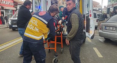 Sivas'ta asansör boşluğuna düşen kadın yaralandı